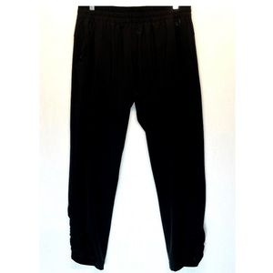 Calia by Carrie Underwood Size Large Jogger Pants Black Pockets Cinched Leg